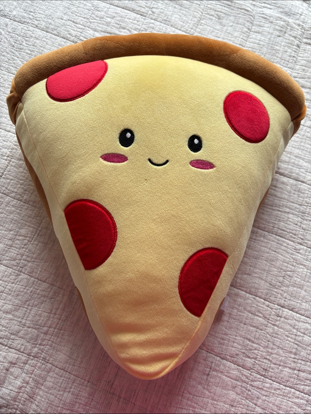 Adorable Pizza Slice Plush Pillow - Yellow & Red for Kids
